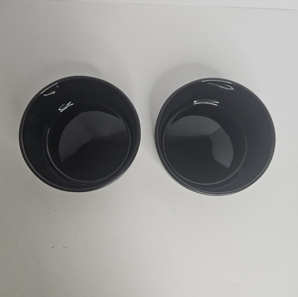 Rae Dunn Artisan Collection Dog Cat Food Water Bowls Set - Picture 4 of 7